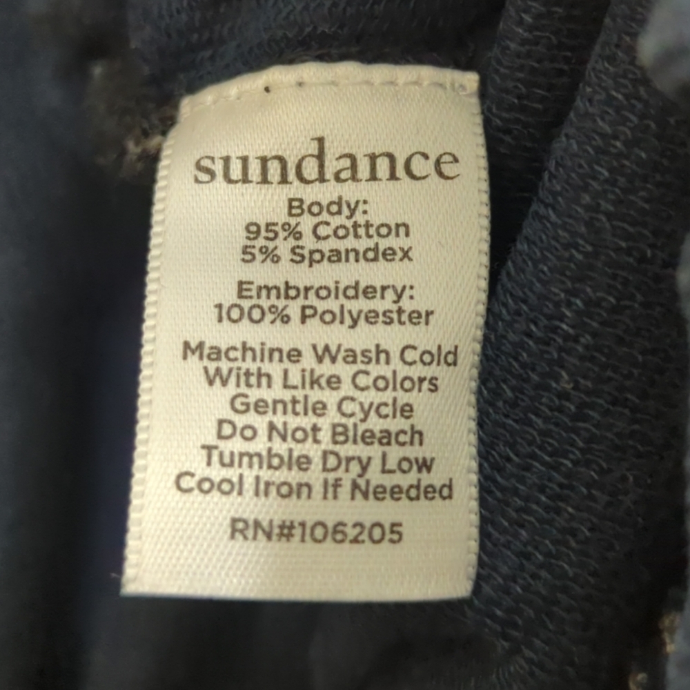 Embroidered Navy Women's Jogger Pants - Picture 4 of 10